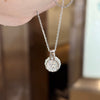 ANSTER Custom Wholesales Price Bezel setting Lab Grown Diamond Pendant Necklace with IGI