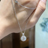 ANSTER Custom Wholesales Price Bezel setting Lab Grown Diamond Pendant Necklace with IGI