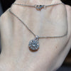 ANSTER Custom Wholesales Price Bezel setting Lab Grown Diamond Pendant Necklace with IGI