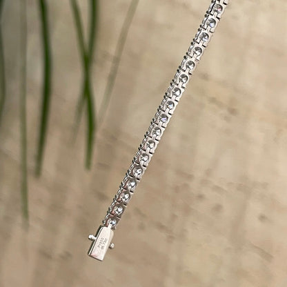 ANSTER Customized Wholesales Price 2-6mm Lab Grown Diamond Tennis Chain Necklace with IGI