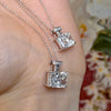 ANSTER Custom Wholesales Price Perfume Bottle Design Lab Grown Diamond Pendant Necklace with IGI