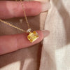 ANSTER Custom Wholesales Price Perfume Bottle Pendant Lab Grown Yellow Diamond Pendant Necklace with IGI