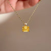 ANSTER Custom Wholesales Price Perfume Bottle Pendant Lab Grown Yellow Diamond Pendant Necklace with IGI