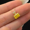 ANSTER Custom Wholesales Price Perfume Bottle Design Fancy Yellow Lab Grown Diamond Pendant Necklace with IGI