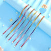ANSTER JEWELRY Single Row Halo Rainbow Gemstone Tennis Platinum PT950 Lab Grown Bracelet