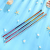 ANSTER JEWELRY Rainbow Gemstone Tennis Platinum PT950 Lab Grown Bracelet for Women