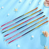 ANSTER JEWELRY Rainbow Gemstone Tennis Platinum PT950 Lab Grown Bracelet for Women