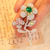 دبوس زينة حجر كريم على شكل زهرة من ANSTER JEWELRY