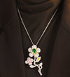 دبوس زينة حجر كريم على شكل زهرة من ANSTER JEWELRY