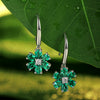 ANSTER JEWELRY 1.3 CANSTER JEWELRY TW Pear Lab Grown Emerald 18K Gold Earrings